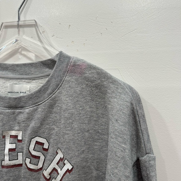 American Eagle Fresh Guac Grey Sweatshirt Large - Picture 3 of 8